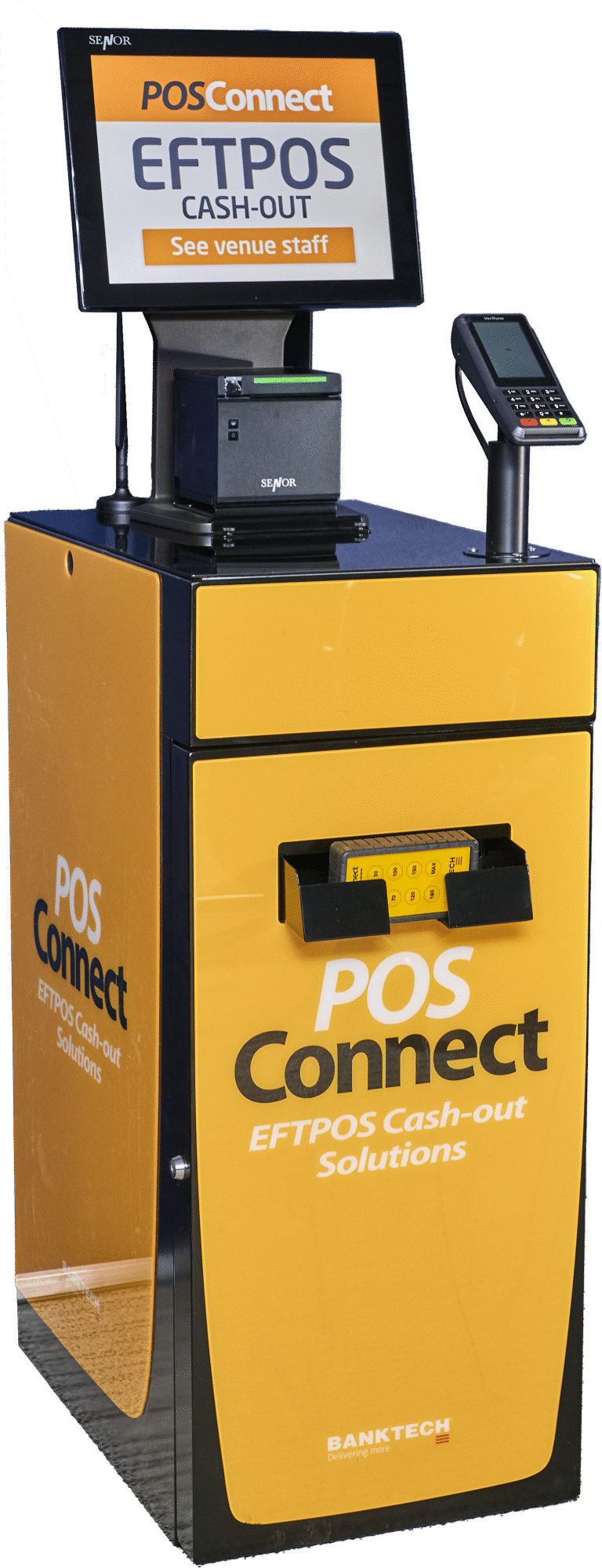 POSConnect EFTPOS cash-out terminal for pubs and clubs. ATM Alternative.